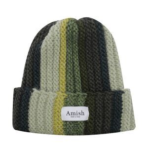 Amish Men Logo Multistriped Wool Hat